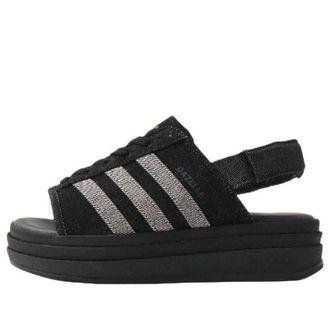 adidas (WMNS) adidas Gazelle Bold Sandals Black Silver KI0007