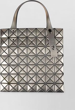 Bao Bao Issey Miyake shoulder bag geometric design metallic finish