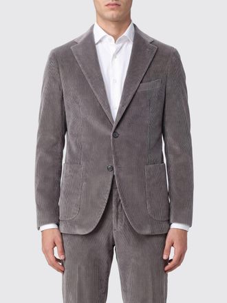Tagliatore Blazer monopetto in pura lana con rever classici e tasche a toppa