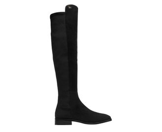 Stuart Weitzman Womens Keelan Suede With Logo Over The Knee Boots