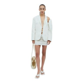 Jacquemus Blazers, female, Beige, Size: XS La Mini Jupe Bahia Skirt