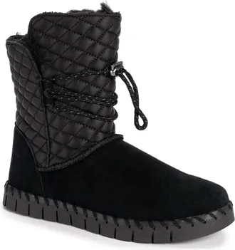 Muk Luks Womens Flexi Bridgehampton Snow Boots In Black