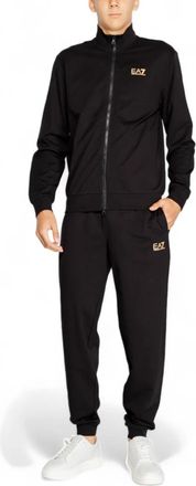 Emporio Armani Trainingspak - Heren - Trainingspakken - Zwart - 2XL - Katoen - Fitness