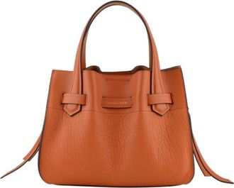 Pourchet Blossom PM Handtas - Dames - Handtassen - Oranje - ONE Size - Leer - Tassen
