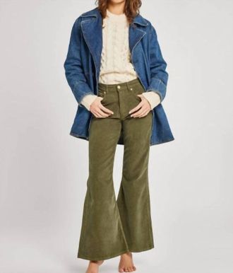Mille Ricky Denim Peacoat In Atlantic
