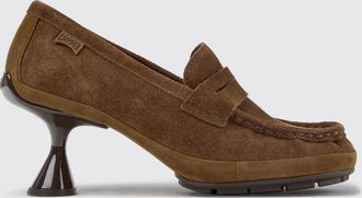 Camper Mocassino Right Left in pelle scamosciata con tacco a rocchetto