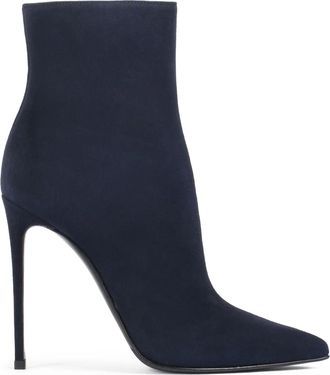 Le Silla Eva 120mm suède stiletto laarzen - Blauw