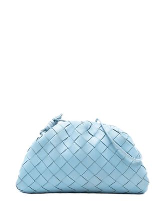 Bottega Veneta 2012-2025 Nappa Intrecciato The Mini Pouch crossbody bag - women - Nappa Leather - One Size - Blue