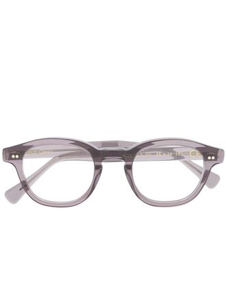 Epos Bronte round-frame glasses - unisex - Acetate - 48 - Grey