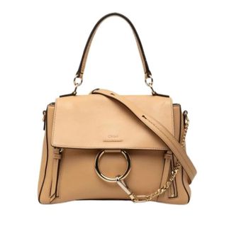 Chlo&eacute; Pre-owned Faye Day - Dames - Pre-owned - Beige - Maat: ONE Size Leer