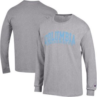 Champion Mens Champion Heather Gray Columbia University Basic Arch Long Sleeve T-Shirt at Nordstrom, Size Xx-Large