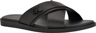 Calvin Klein Mens Mens Elern Sandal - Black - 8