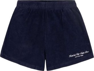 Sporty & Rich Eden Script shorts - Blue