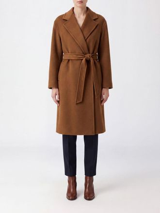 Max Mara Cappotto a vestaglia in puro cashmere con cintura da annodare
