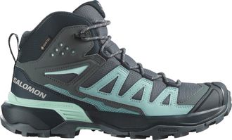 Salomon Womens Walking Boots X Ultra 360 Mid Gore Tex Waterproof Lace Up grey - Size UK 5