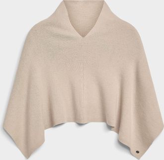 Fraas Womens Plain cropped poncho