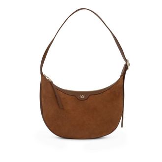 Kazar Su&egrave;de Schoudertas - Dames - Tassen - Bruin - Maat: ONE Size Su&egrave;de