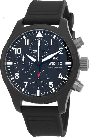 IWC Pilots Top Gun Chronograph Automatic Black Dial Mens Watch IW389401