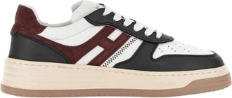 Hogan Retro Stijl Leren Sneakers - Dames - Sneakers - Veelkleurig - 40 EU - Leer - Schoenen