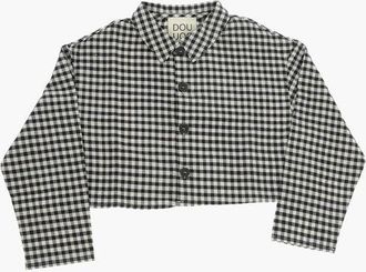Douuod Two-Tone Checked Shirt size 6 Y