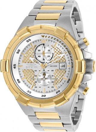Invicta Aviator Chronograph Quartz Silver Dial Mens Watch 28120