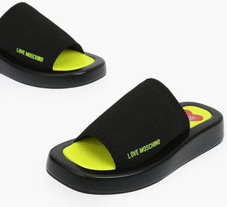 Moschino LOVE solid color ROW30 sabot with fluo sole size 36