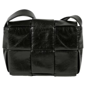 Bottega Veneta Pre-owned Cross Body Bags, female, Black, Size: ONE SIZE Pre-owned Candy Cassette Mini Crossbody Bag