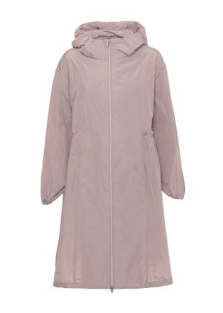 Herno Lilac Raincoat With Ruffles Raincoat