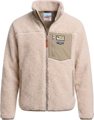 Superdry Hombre, Deporte, Beige, Talla: S