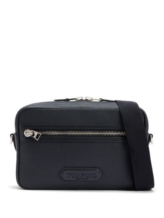 Tom Ford Borsa messenger in pelle - Nero
