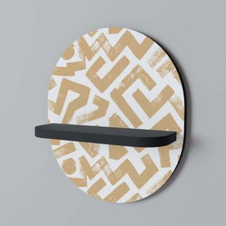 OEM Estante Ovalado Negro Cluster Crafts