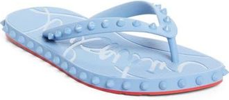 Christian Louboutin Super Loubi Flip Flop in Ceruleo at Nordstrom, Size 11Us