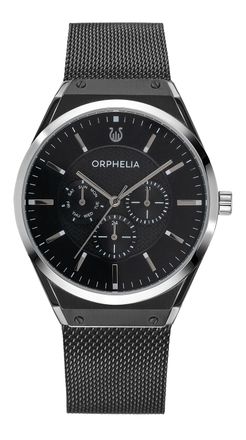 Orphelia Saffiano Mens Black Watch OR72901 Stainless Steel - One Size