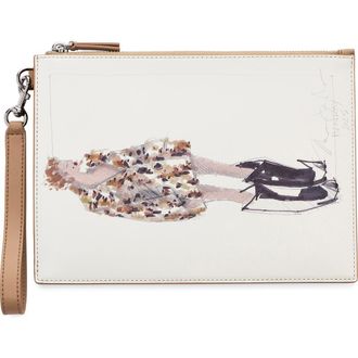 Marc Jacobs The Runway Illustration Wristlet in Camel at Nordstrom