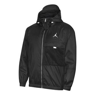 Air Jordan Jumpman Statement Solid Color Logo Hooded Jacket Black DM1868-010