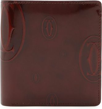 Cartier Happy Birthday Bordeaux Patent Leather Wallet (Bi-Fold) (Pre-Owned)