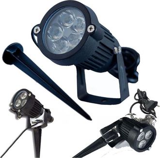 Trade Shop Trade Shop Traesio - Trade Shop - Faretto Faro Led Da Giardino 3 4 5 Watt Luce Fredda Ip 65 - -5 Vatios