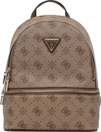 Guess Co Zaino con monogramma e zip - Marrone