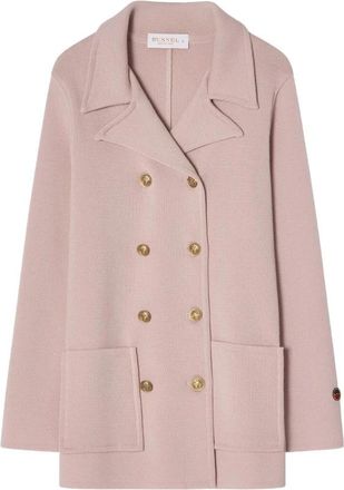 Busnel Victoria Gebreide Wollen Jas - Dames - Mantel - Roze - XS - Wol - Jassen