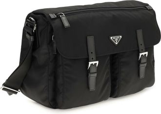 Prada Mens Shoulder Bag Re-Nylon Black Polyamide Backpacks
