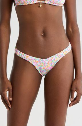 Kulani Kinis Retro Y-Cut Bikini Bottoms in Field Trip at Nordstrom, Size X-Large