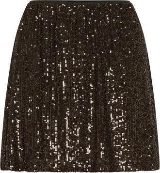 Saint Tropez Cropped Paillet Rok Mulch - Dames - Korte rokken - Bruin - XL - Rokken