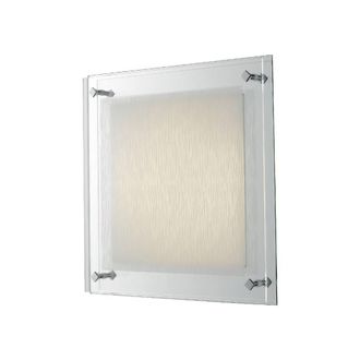 Netlighting JOYCE LED Patterned Glass Ceiling Light White 2100lm 4000K 42x42cm | Size: 42x42 cm