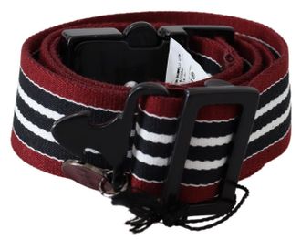 Costume National Stripe Buckle Womens Belt