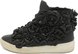 Chanel Sneakers con applicazione floreale - Nero