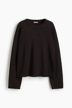 H&M Pullover mit Rollkanten - Brown