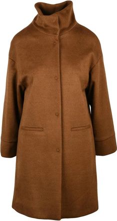 Olivier Horigamy Brown Virgin Wool-Blend Coat
