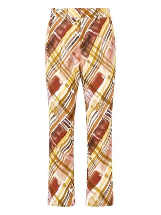Rosie Assoulin Oboe plaid trousers - women - Fabric - 2 - Neutrals