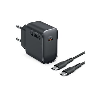 SBS Sbs Lakittr1cpd45wk Cargador De Dispositivo M&oacute;vil Universal Negro Corriente Alterna Carga R&aacute;pida Interior