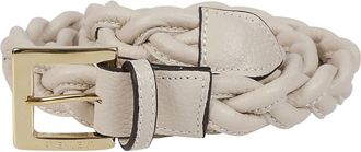 AVENUE 67 Belts, female, Beige, Size: ONE SIZE Beige Leather Belt Made in Italy